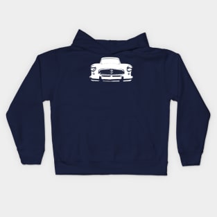 Nash Metropolitan 1950s classic car monoblock white Kids Hoodie